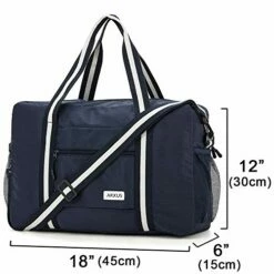 Arxus Travel Lightweight Waterproof Foldable Storage Carry Luggage Duffle Tote Bag (Navy Blue) -LUGGAGE FACTORY Sales 51PkfND20EL