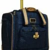 Nicole Miller Underseat Luggage Collection - Small Lightweight 15 Inch Under Seat Bag - Briefcase For Women - Carry On Suitcase With 2- Rolling Spinner Wheels (Paige Navy) -LUGGAGE FACTORY Sales 51QeYoeHCXL
