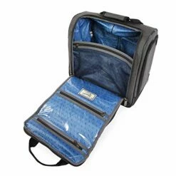 ORIGINAL PENGUIN Men's Ethan Wheeled Under The Seat Carry On Bag, Black Crosshatch -LUGGAGE FACTORY Sales 51R5YYC5DPL