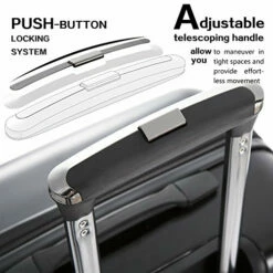 Coolife Luggage Expandable(only 28") Suitcase PC+ABS Spinner Built-In TSA Lock 20in 24in 28in Carry On (white, S(20in_carry On)) -LUGGAGE FACTORY Sales 51RpnZ2ZicL 68e73c2c 5096 4a7c a50f 67f1aa5255a6