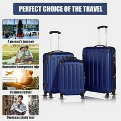 Goplus 3Pcs Luggage Set, Hardside Travel Rolling Suitcase, 20/24/28 Rolling Luggage Upright, Hardshell Spinner Luggage Set With Telescoping Handle, Coded Lock Travel Trolley Case (Dark Blue) 12 Goplus 3Pcs Luggage Set, Hardside Travel Rolling Suitcase, 20/24/28 Rolling Luggage Upright, Hardshell Spinner Luggage Set With Telescoping Handle, Coded Lock Travel Trolley Case (Dark Blue) -LUGGAGE FACTORY Sales 51S3iy9ggmL