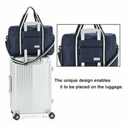 Arxus Travel Lightweight Waterproof Foldable Storage Carry Luggage Duffle Tote Bag (Navy Blue) -LUGGAGE FACTORY Sales 51TA0XEFHyL