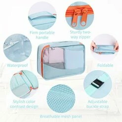 DIMJ 11 Set Packing Cubes, Travel Luggage Packing Organizers Lightweight Travel Cloth Storage Bag With Bra Underwear Cube Cosmetics Bag And Shoe Pouch -LUGGAGE FACTORY Sales 51VDA lHG8L