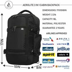 17in Airline Approved Travelling Shoulder Bag Carry On Overnight Underseat 18L -LUGGAGE FACTORY Sales 51Vei2ILCfL