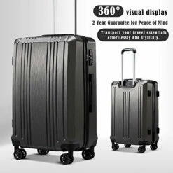 Coolife Luggage Suitcase PC+ABS With TSA Lock Spinner Carry On Hardshell Lightweight 20in 24in 28in (grey, M(24IN)) -LUGGAGE FACTORY Sales 51VwLywkOiL 2068afa1 6ab6 4a5d acae 37b9b3475fe7