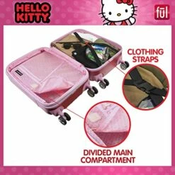 Ful Hello Kitty 21 Inch Rolling Luggage, Hardshell Carry On Suitcase With Wheels, Pink (HKFL0002AZ-650) 13 Ful Hello Kitty 21 Inch Rolling Luggage, Hardshell Carry On Suitcase With Wheels, Pink (HKFL0002AZ-650) -LUGGAGE FACTORY Sales 51YzbZs u3L