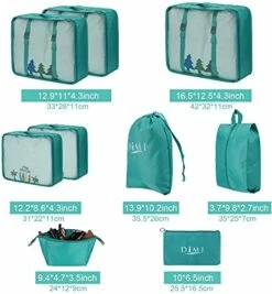 DIMJ Packing Cubes For Travel, 9 Pcs Travel Cubes Set Foldable Suitcase Organizer Lightweight Luggage Storage Bag 5 Colors Options (Blue) 9 DIMJ Packing Cubes For Travel, 9 Pcs Travel Cubes Set Foldable Suitcase Organizer Lightweight Luggage Storage Bag 5 Colors Options (Blue) -LUGGAGE FACTORY Sales 51Z7s1bNTiS