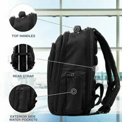 Travelpro Luggage Maxlite 5 17.5" Lightweight Under Seat Laptop Backpack, Black, One Size -LUGGAGE FACTORY Sales 51ZAXCMAQiL