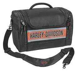 Harley Davidson Harley-Davidson Trailblazer Hop Along Travel Duffel Bag - Black/Rust Vintage