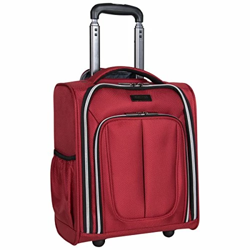 Kenneth Cole Reaction Lincoln Square 16" 1680d Polyester 2-Wheel Underseater Carry-on, Red 10 Kenneth Cole Reaction Lincoln Square 16" 1680d Polyester 2-Wheel Underseater Carry-on, Red - Image 8