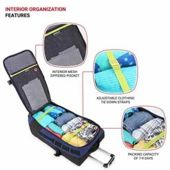 SwissGear Extra Large Lightweight Rolling Duffel, Blue/Green 15 SwissGear Extra Large Lightweight Rolling Duffel, Blue/Green -LUGGAGE FACTORY Sales 51 RPLYfZvL