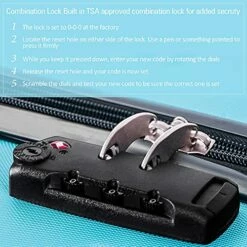 Expandable 3 Piece Luggage Sets Hardside Durable Suitcase With Spinner Wheels TSA Lock, 3 Pcs Carry On Case Travel Home Outdoor School Lightweight Trolley Case ( 20" 24" 28" Blue) -LUGGAGE FACTORY Sales 51 ruf5owyS