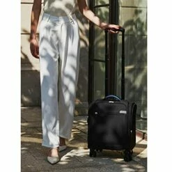 VERAGE Carry On Underseat Luggage With Wheels & USB Port, Wheeled Spinner Bag Carry-on Luggages For Airlines, Lightweight Suitcase Men Women, Pilots And Crew (14-Inch Compact) -LUGGAGE FACTORY Sales 51bHndja53L