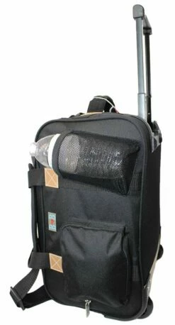 17" Rolling Personal Item Under Seat Luggage For Virgin Australian, Sun Country, Alaska, Delta Airlines (Black)