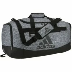 Adidas Defender 4 Medium Duffel Bag, Jersey Onix Grey/Black, One Size