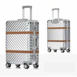 Women Travel Rolling Luggage Aluminum Frame Checked Boarding Cabin Case Spinner Trolley Travel Suitcase,Red,29 -LUGGAGE FACTORY Sales 51ebCZxzHRL