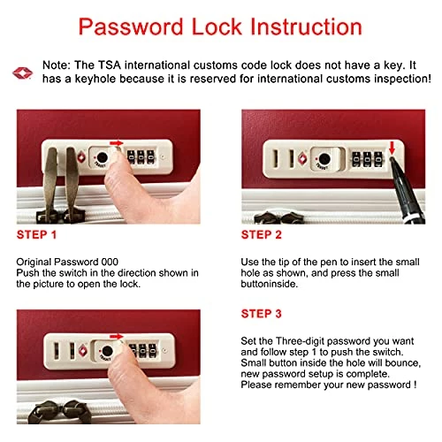 NZBZ Vintage Luggage Sets With Spinner Wheels Carry On Suitcase Tsa Lock Luggage 3 Pieces (Navy Blue, 14inch & 20inch & 28inch) 4 NZBZ Vintage Luggage Sets With Spinner Wheels Carry On Suitcase Tsa Lock Luggage 3 Pieces (Navy Blue, 14inch & 20inch & 28inch) - Image 2