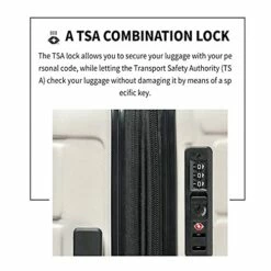 3 Piece Set Luggage Sets Women Men Teens Travel Suitcase With Lightweight TSA Lock Spinner, Home Outdoor Carry On Luggage With 4 Double Silent Wheels Adjustable Handle 20in 24in 28in, White -LUGGAGE FACTORY Sales 51frV qsDfS