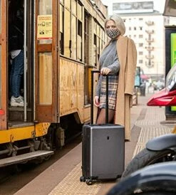 LEVEL8 Elegance Matte Carry-On Luggage, 20” Hardside Suitcase, Lightweight PC Matte Hardcase Spinner Trolley For Luggage, TSA Approved Cabin Luggage With 8 Spinner Wheels- Black, 20-Inch Carry-On 19 LEVEL8 Elegance Matte Carry-On Luggage, 20” Hardside Suitcase, Lightweight PC Matte Hardcase Spinner Trolley For Luggage, TSA Approved Cabin Luggage With 8 Spinner Wheels- Black, 20-Inch Carry-On -LUGGAGE FACTORY Sales 51g4NYR4BRS