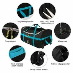 REDCAMP 85L Foldable Duffle Bag With Wheels 26", 1680D Oxford Collapsible Large Duffel Bag With Rollers For Camping Travel Gear, Black 15 REDCAMP 85L Foldable Duffle Bag With Wheels 26", 1680D Oxford Collapsible Large Duffel Bag With Rollers For Camping Travel Gear, Black -LUGGAGE FACTORY Sales 51gM8M2I0jL