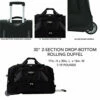 TPRC 30" Durable Rip-Stop Nylon Rolling Luggage Duffel Bag, 30 Inch, Black -LUGGAGE FACTORY Sales 51gx 2Bx2b8YL