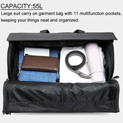 Garment Bags Convertible Suit Travel Bag With Shoes Compartment Waterproof Large Carry On Duffel Bags Garment Weekender Bag For Men Women Black 14 Garment Bags Convertible Suit Travel Bag With Shoes Compartment Waterproof Large Carry On Duffel Bags Garment Weekender Bag For Men Women Black -LUGGAGE FACTORY Sales 51iWnInQuNL