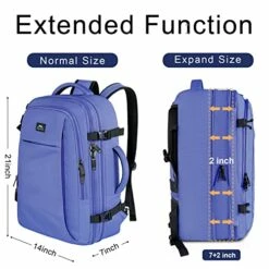 Travel Backpack For Women, 50L Carry On Backpack With Wet Bag Expandable Flight Approved Luggage Backpack Suitcase,Extra Large Weekender Bag Water Resistant Lightweight Daypack Gift For Traveler Women -LUGGAGE FACTORY Sales 51ifF1X rVL
