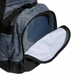 Adidas Defender 4 Small Duffel Bag, Jersey Onix Grey/Black -LUGGAGE FACTORY Sales 51jbtPf7KOL