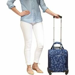 American Tourister Lynnwood 16 Inch Underseat Spinner Carry-On Luggage With Wheels - (Purple Print) -LUGGAGE FACTORY Sales 51jjO5g9pDL 4fbc5675 2c21 43e5 95e5 ee2076f1302e