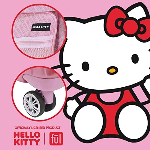 Ful Hello Kitty 21 Inch Rolling Luggage, Hardshell Carry On Suitcase With Wheels, Pink (HKFL0002AZ-650) 4 Ful Hello Kitty 21 Inch Rolling Luggage, Hardshell Carry On Suitcase With Wheels, Pink (HKFL0002AZ-650) - Image 2