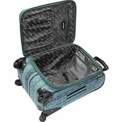 Steve Madden Designer 20 Inch Luggage Collection - Lightweight Softside Expandable Suitcase For Men & Women - Durable Carry On Bag With 4-Rolling Spinner Wheels (Legends Turquoise) 11 Steve Madden Designer 20 Inch Luggage Collection - Lightweight Softside Expandable Suitcase For Men & Women - Durable Carry On Bag With 4-Rolling Spinner Wheels (Legends Turquoise) -LUGGAGE FACTORY Sales 51kkqKyzt L