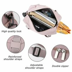 FOAN & MABLE Womens Travel Bags, Weekender Carry On For Women, Sports Gym Bag, Workout Duffel Bag, Overnight Shoulder Bag Fit 15.6 Inch Laptop Pink Large -LUGGAGE FACTORY Sales 51lkd4aGuBL
