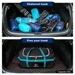 REDCAMP 85L Foldable Duffle Bag With Wheels 26", 1680D Oxford Collapsible Large Duffel Bag With Rollers For Camping Travel Gear, Black 16 REDCAMP 85L Foldable Duffle Bag With Wheels 26", 1680D Oxford Collapsible Large Duffel Bag With Rollers For Camping Travel Gear, Black -LUGGAGE FACTORY Sales 51mHtiQJoSL