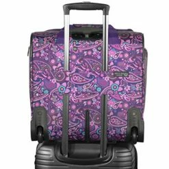 Olympia Under The Seat Carry-on, Purple Paisley -LUGGAGE FACTORY Sales 51nPkCjKZML