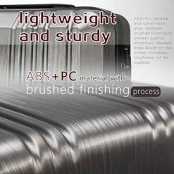 Coolife Luggage Suitcase PC+ABS With TSA Lock Spinner Carry On Hardshell Lightweight 20in 24in 28in (grey, M(24IN)) -LUGGAGE FACTORY Sales 51nRzei937L 2f508e18 1aed 4a4c b333 a71a8972a46b