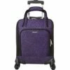American Tourister Lynnwood 16 Inch Underseat Spinner Carry-On Luggage With Wheels - (Purple Print) -LUGGAGE FACTORY Sales 51oCZGmy4WL