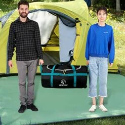 REDCAMP 85L Foldable Duffle Bag With Wheels 26", 1680D Oxford Collapsible Large Duffel Bag With Rollers For Camping Travel Gear, Black 12 REDCAMP 85L Foldable Duffle Bag With Wheels 26", 1680D Oxford Collapsible Large Duffel Bag With Rollers For Camping Travel Gear, Black -LUGGAGE FACTORY Sales 51q059 iplL