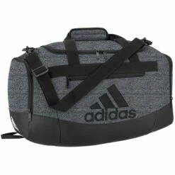Adidas Defender 4 Small Duffel Bag, Jersey Onix Grey/Black