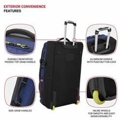 SwissGear Extra Large Lightweight Rolling Duffel, Blue/Green 17 SwissGear Extra Large Lightweight Rolling Duffel, Blue/Green -LUGGAGE FACTORY Sales 51qv8iP46fL