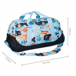 Wildkin Kids Overnighter Duffel Bags For Boys & Girls, Measures 18 X 9 X 9 Inches Duffel Bag For Kids, Carry-On Size & Ideal For School Practice Or Overnight Travel, BPA-free (Big Fish) -LUGGAGE FACTORY Sales 51rLezNpQjL