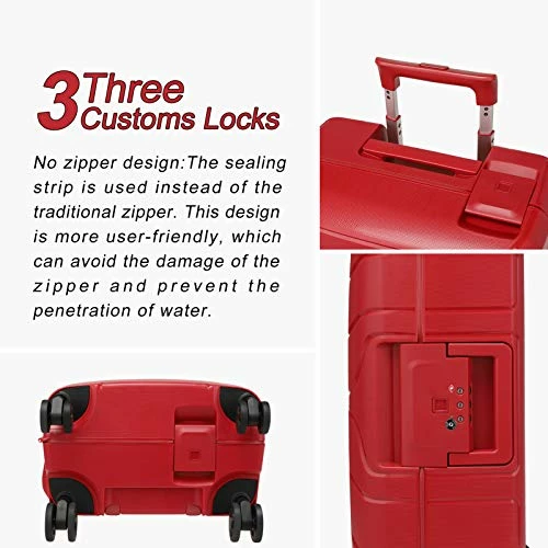 Hardside Spinner Wheel Luggage, Carry-On Travel Suitcase 20" 4 Hardside Spinner Wheel Luggage, Carry-On Travel Suitcase 20" - Image 2