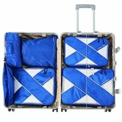 P.travel 6Pcs Packing Cubes For Travel Lightweight Luggage Organizer Bag Travel Cubes (Blue) -LUGGAGE FACTORY Sales 51su0stnwrS