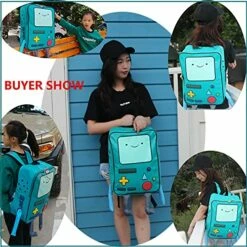 Adventure Time BackpackS Finn And Jake Skybird Beemo BMO BackpackS Water Resistant Cartoon Robot Backpacks For Women Men College School Student Laptop Green PU Backpacks -LUGGAGE FACTORY Sales 51tA0yLVObL