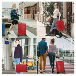 Hardside Spinner Wheel Luggage, Carry-On Travel Suitcase 20" 13 Hardside Spinner Wheel Luggage, Carry-On Travel Suitcase 20" -LUGGAGE FACTORY Sales 51u3WMhg2jL