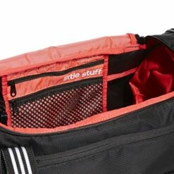 Adidas Women's Squad Duffel Bag, Black/White, One Size -LUGGAGE FACTORY Sales 51v2iAObP7L