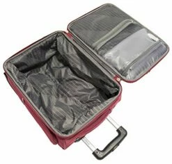 Mancini Leather Goods Wheeled Underseat Carry-on (Red) -LUGGAGE FACTORY Sales 51vf 2BjFuj9L