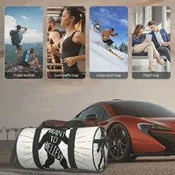 Fredeulva I Want To Believe Duffel Bag Canvas Shoulder Round Gym Sports Travel Weekender Bags For Man Women -LUGGAGE FACTORY Sales 51vjAp8pBCL