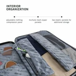 Kenneth Cole Reaction Renegade 20" ABS Expandable 8-Wheel Carry-On, Silver, Inch 12 Kenneth Cole Reaction Renegade 20" ABS Expandable 8-Wheel Carry-On, Silver, Inch -LUGGAGE FACTORY Sales 51w2T7EteaL