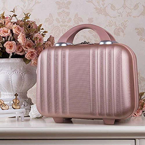 Exttlliy Mini Hard Shell Hard Travel Luggage Cosmetic Case, Small Portable Carrying Case Suitcase For Makeup (Rose Gold) 8 Exttlliy Mini Hard Shell Hard Travel Luggage Cosmetic Case, Small Portable Carrying Case Suitcase For Makeup (Rose Gold) - Image 6