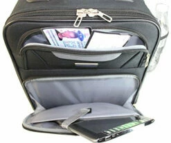 BoardingBlue China-US Airlines Rolling Luggage Under Seat Personal Item (Black) -LUGGAGE FACTORY Sales 51wrQ2mUj2L 73ba7763 fef5 4052 84a3 b726b0449deb